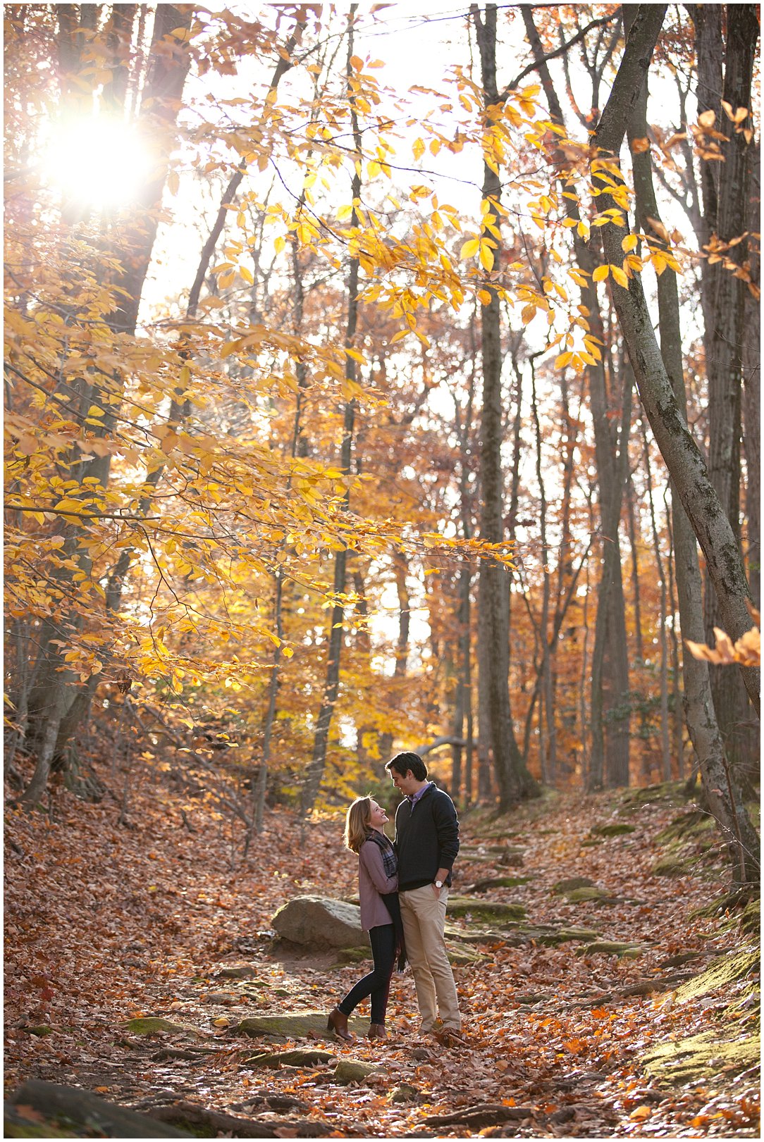 Tyler State Park, Fall Engagement, PA Engagement