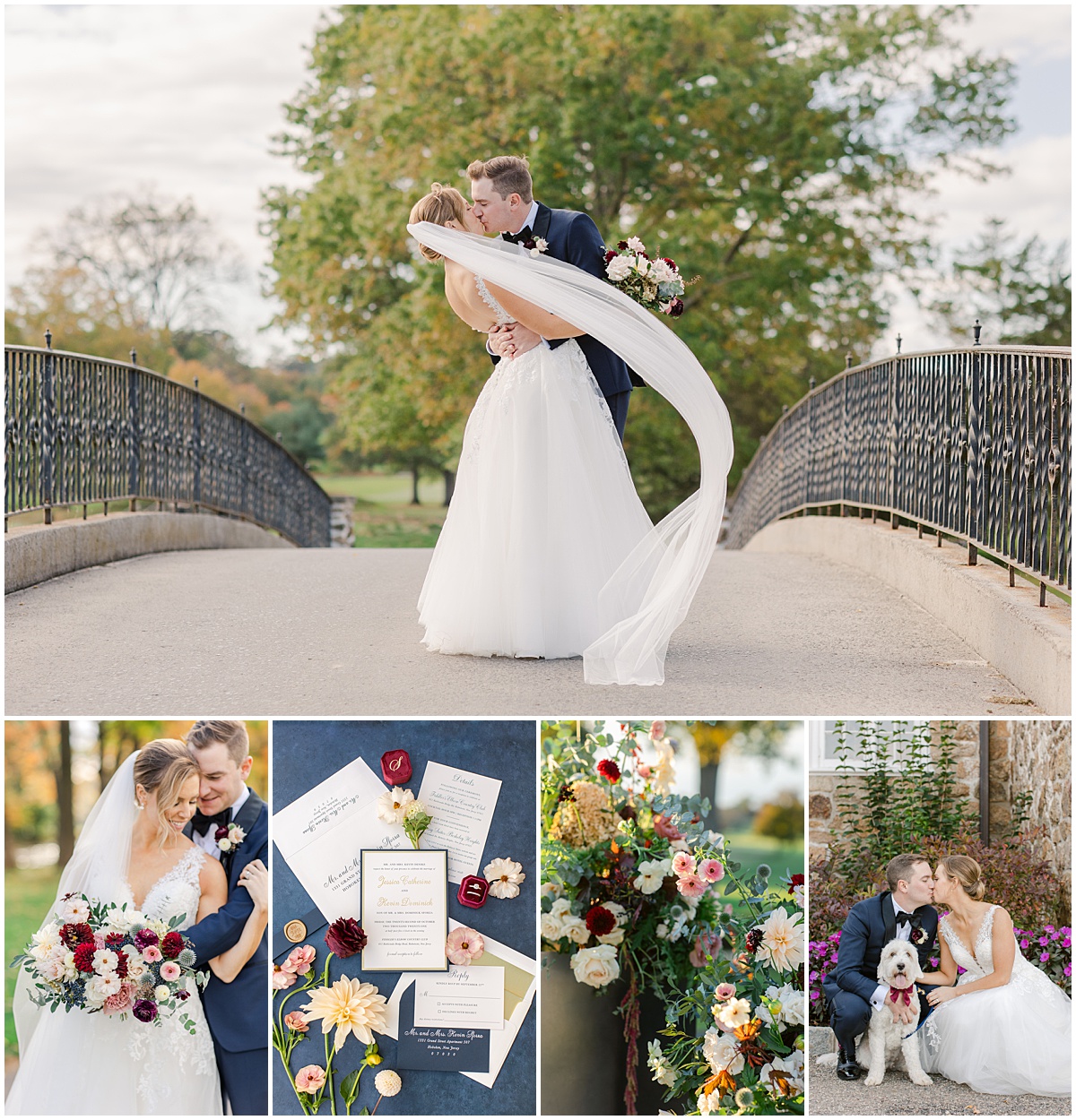 Fiddler's Elbow wedding in the fall with Cassanda Shah florals